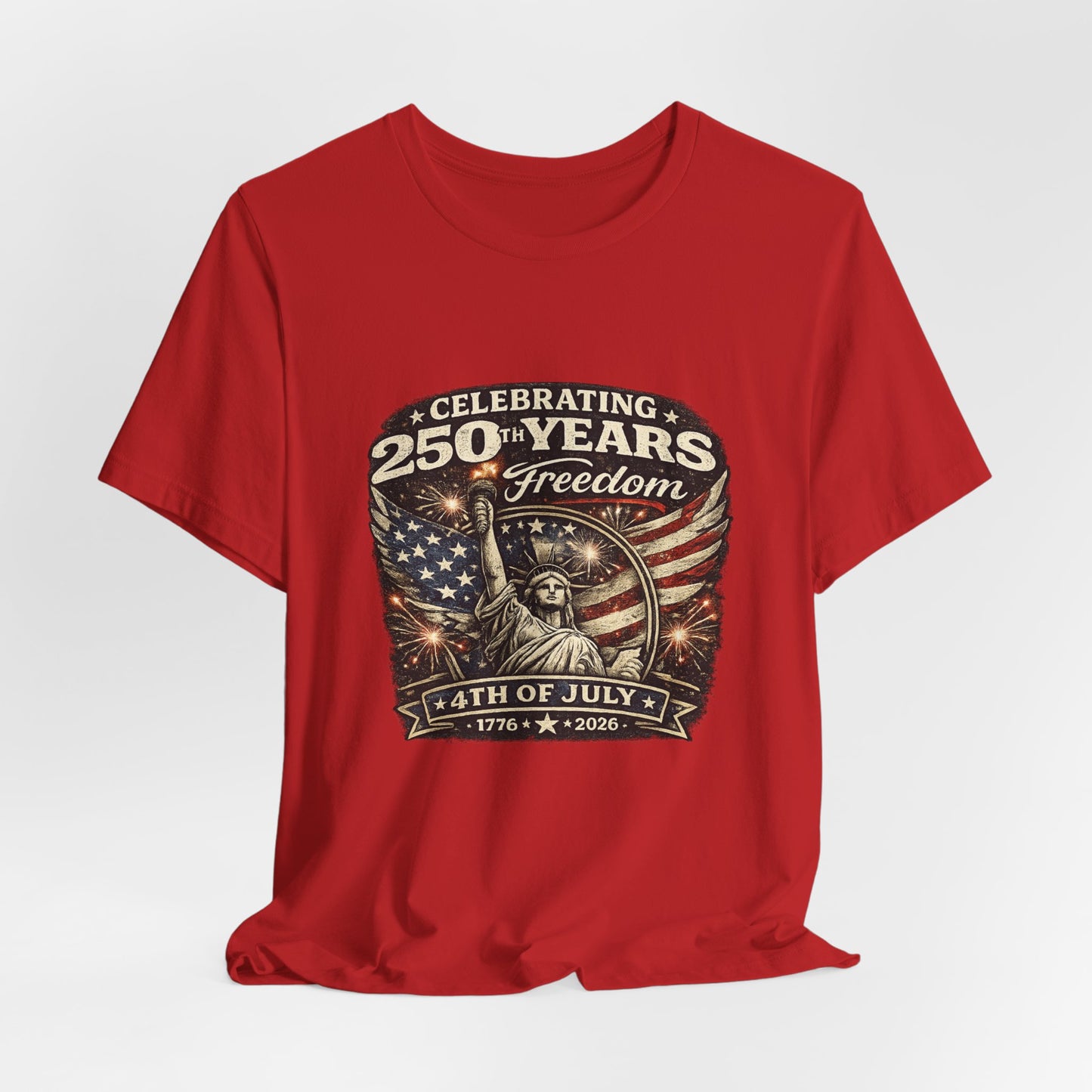 4th of July Statue of Liberty Tee – Celebrating 250 Years of Freedom