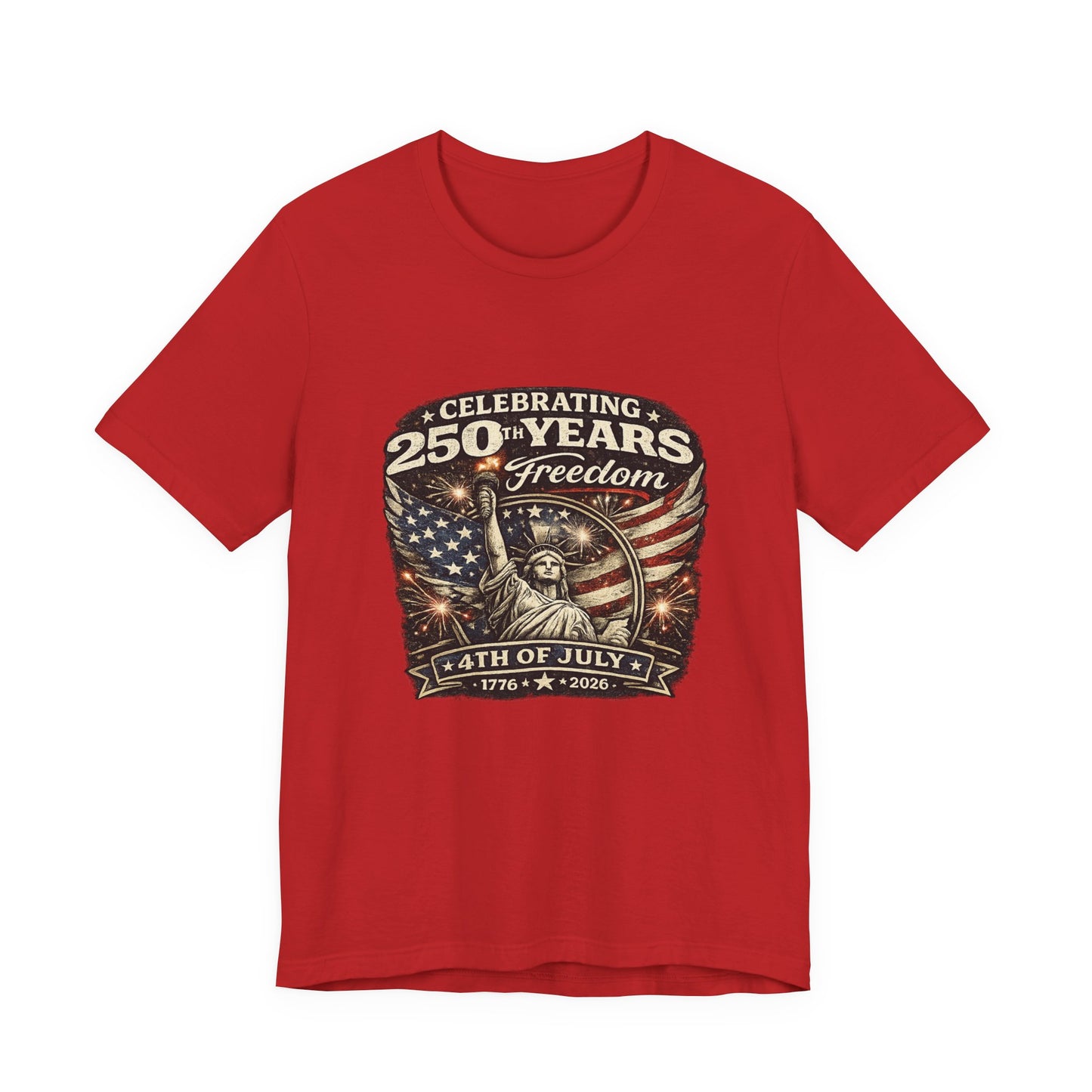 4th of July Statue of Liberty Tee – Celebrating 250 Years of Freedom