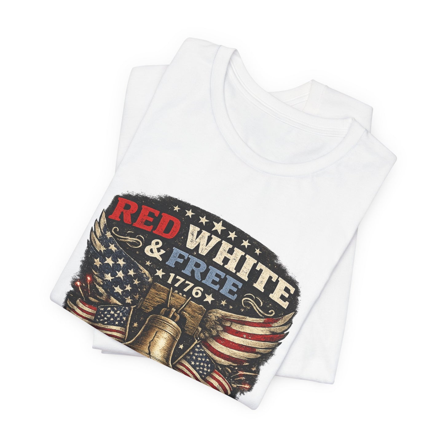 Red White & Free 250th Birthday Tee