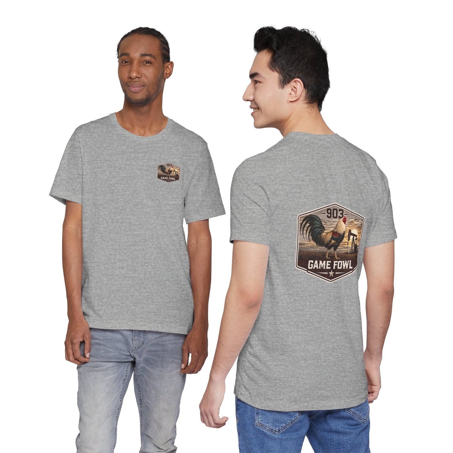Game Fowl Rooster Tee — 903 Oilfield Rustic Joe