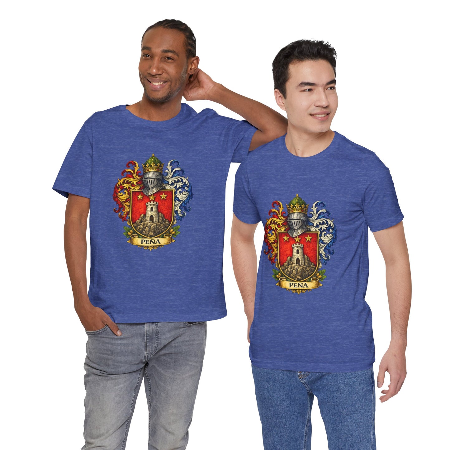 Pena Family Crest T‑Shirt — Heraldic Coat of Arms Tee