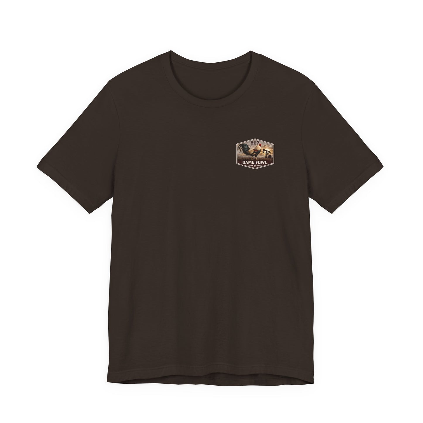 Game Fowl Rooster Tee — 903 Oilfield Rustic Joe