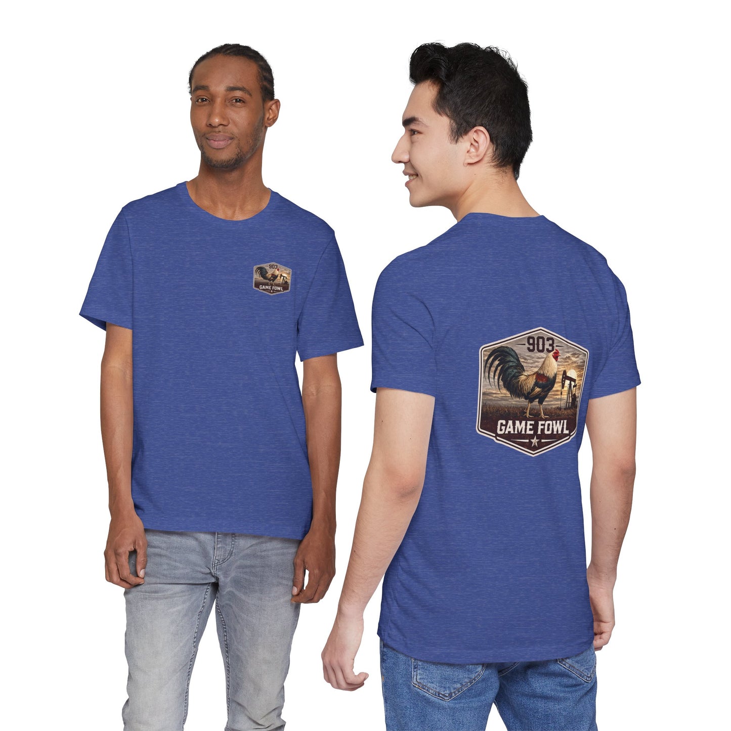 Game Fowl Rooster Tee — 903 Oilfield Rustic Joe