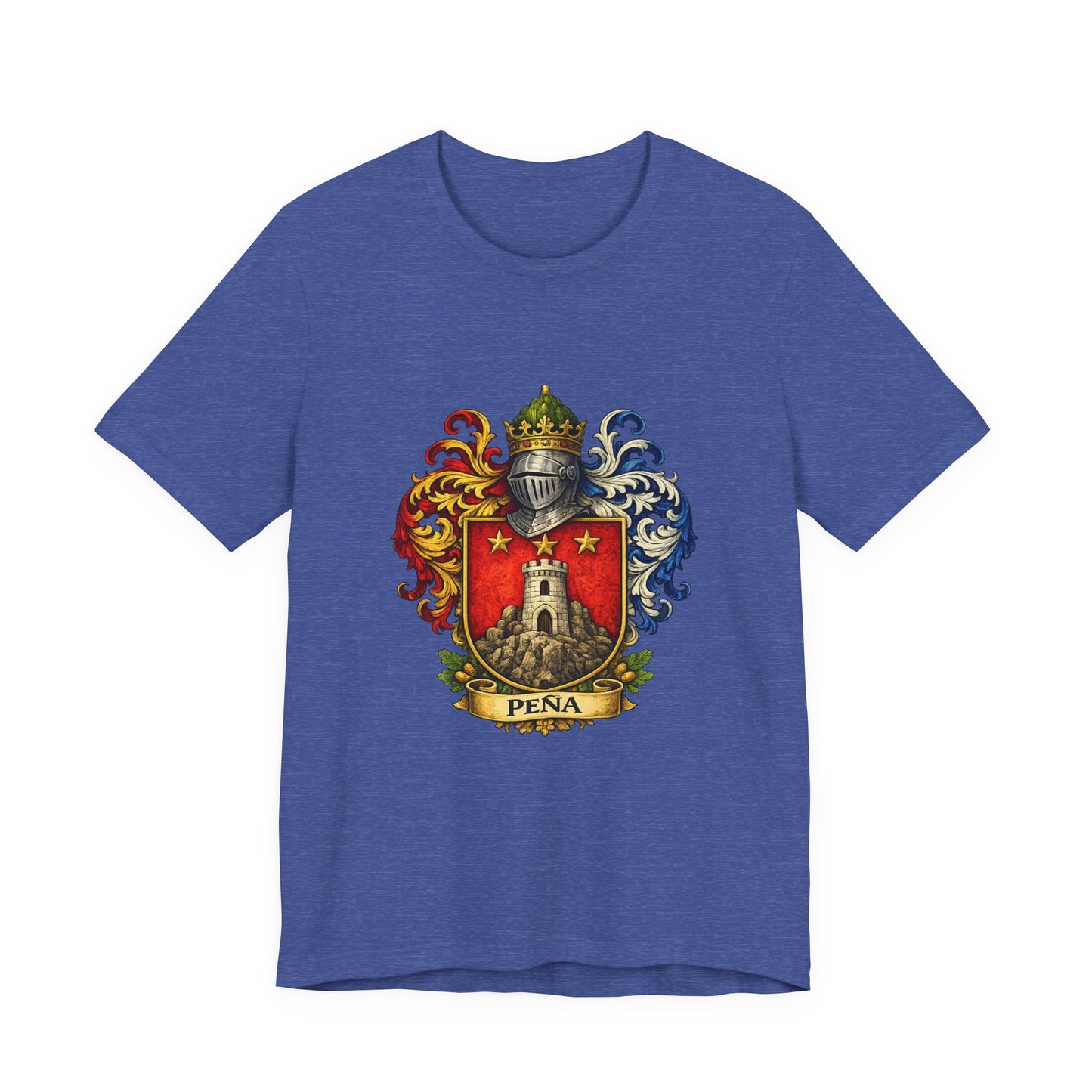 Pena Family Crest T‑Shirt — Heraldic Coat of Arms Tee