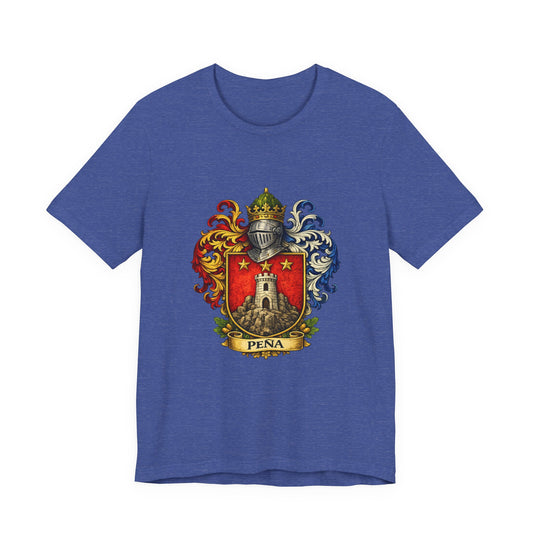 Pena Family Crest T‑Shirt — Heraldic Coat of Arms Tee