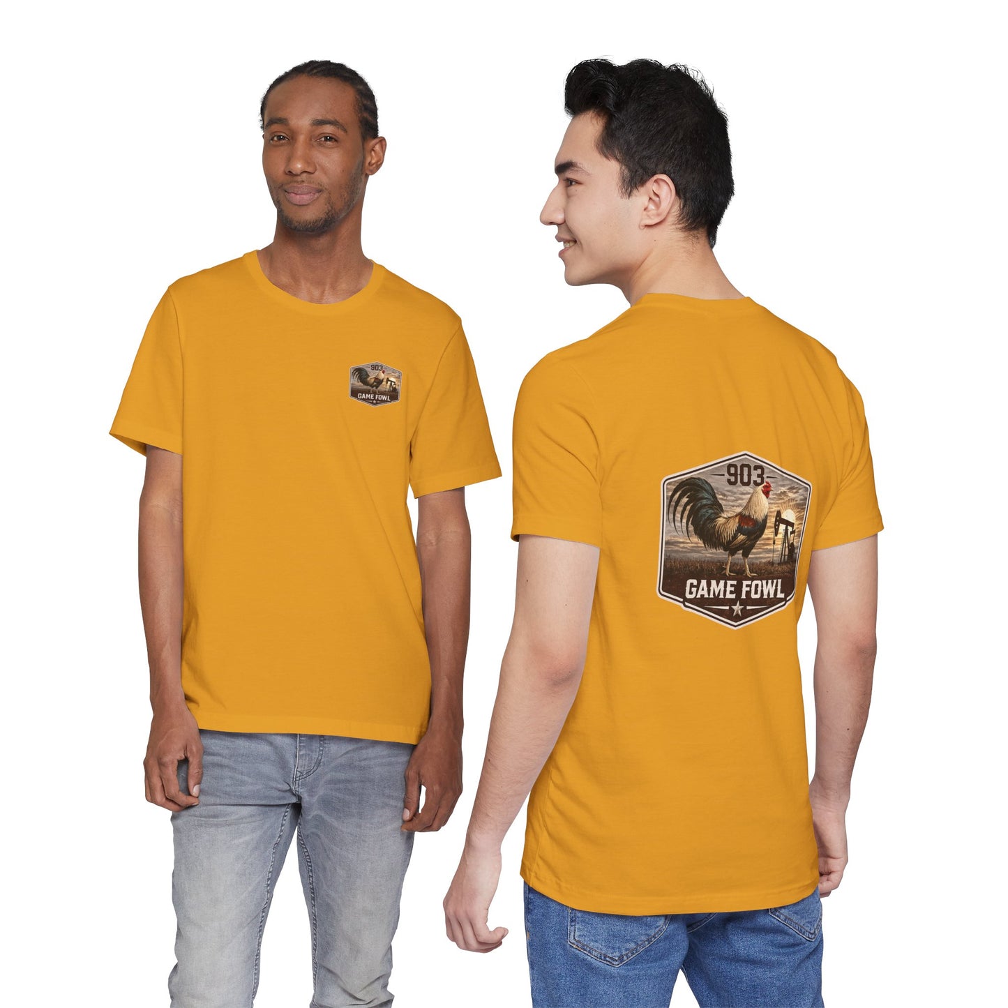 Game Fowl Rooster Tee — 903 Oilfield Rustic Joe