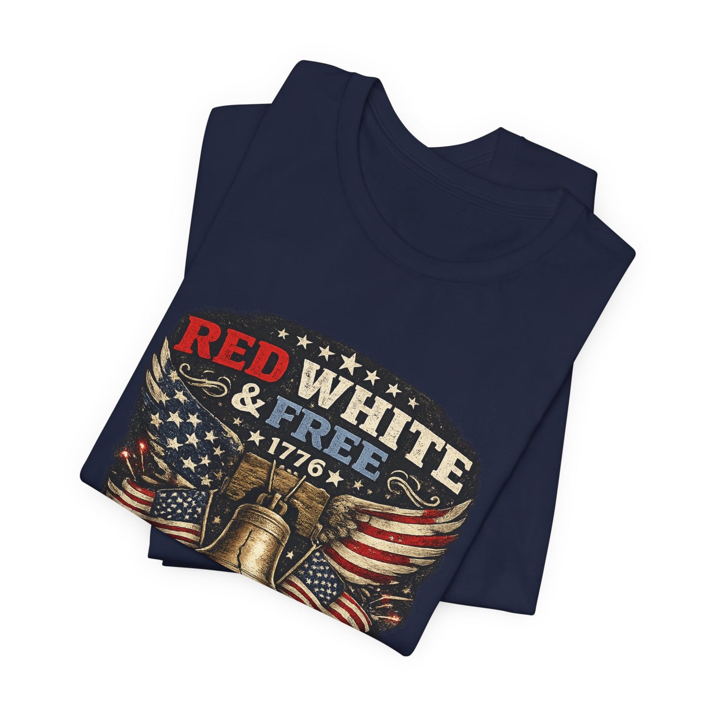 Red White & Free 250th Birthday Tee