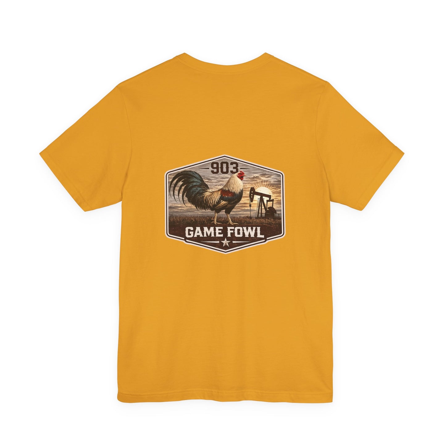 Game Fowl Rooster Tee — 903 Oilfield Rustic Joe
