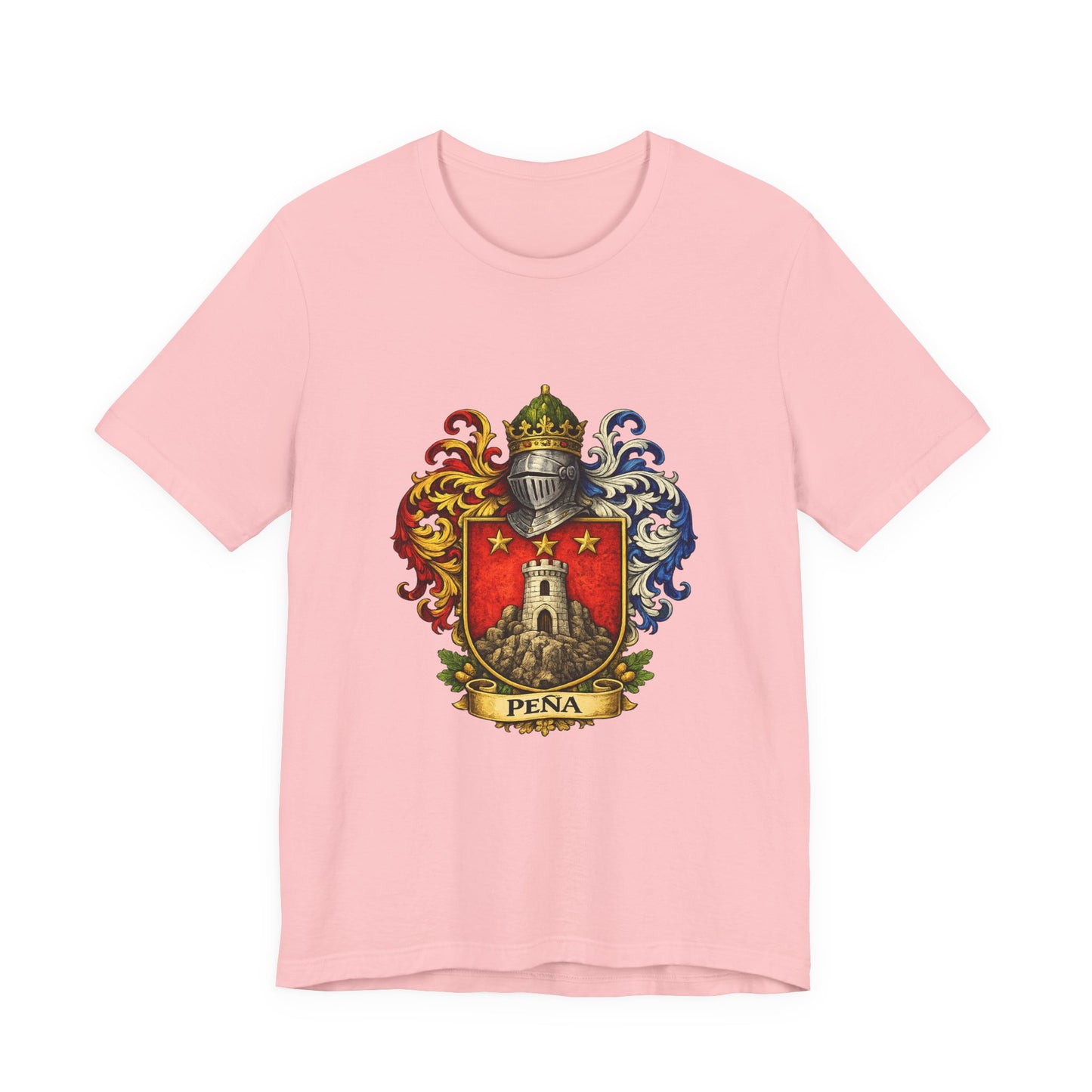 Pena Family Crest T‑Shirt — Heraldic Coat of Arms Tee