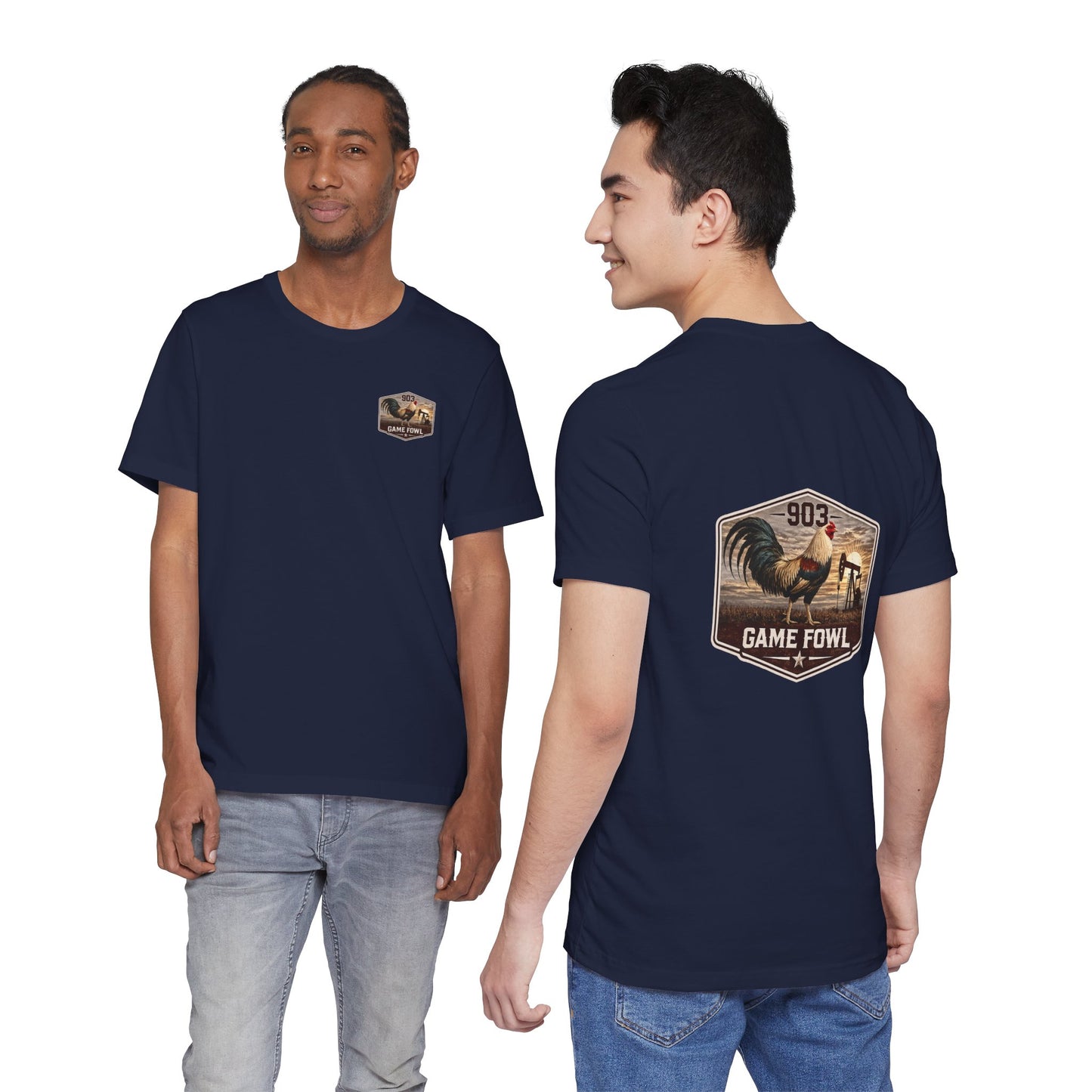 Game Fowl Rooster Tee — 903 Oilfield Rustic Joe