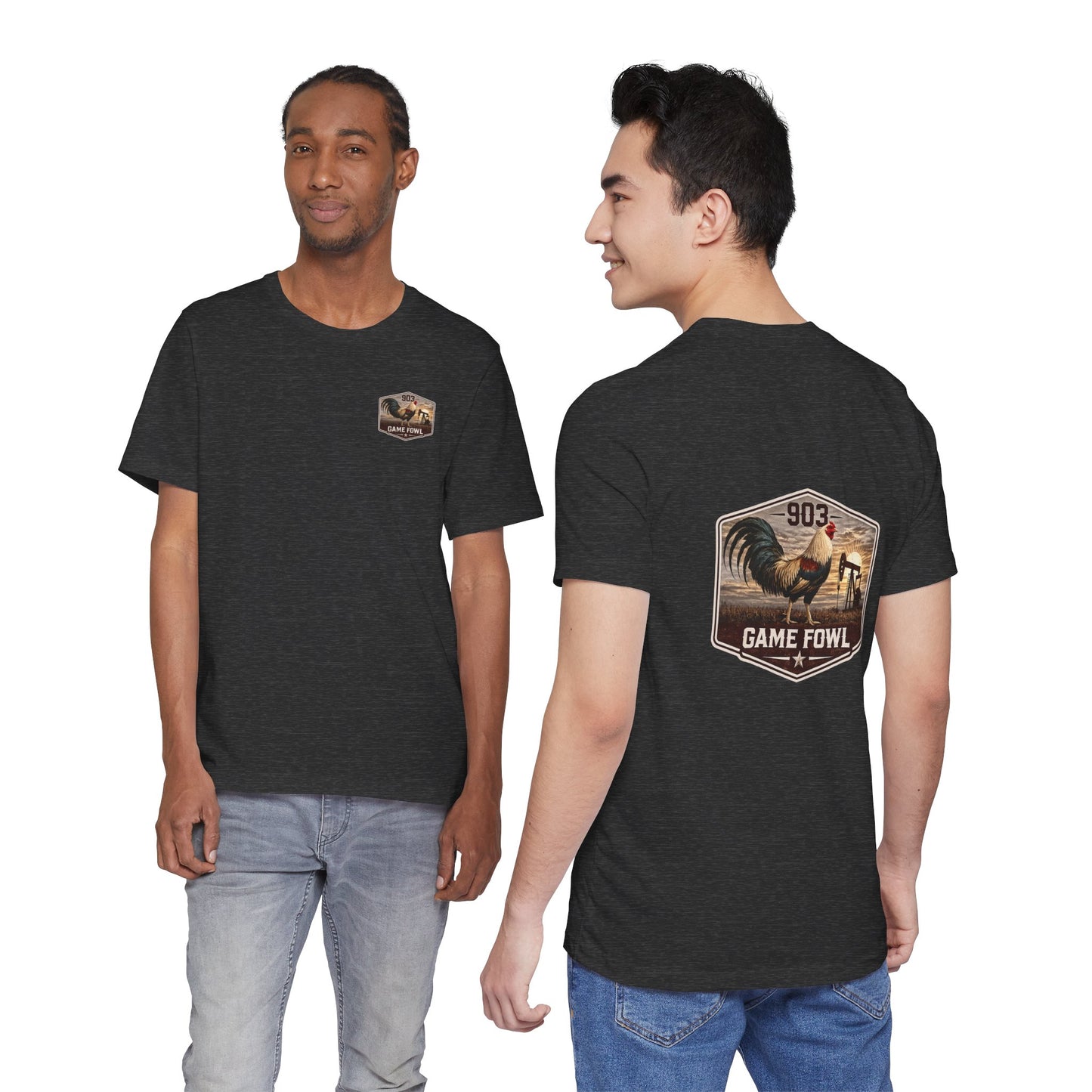 Game Fowl Rooster Tee — 903 Oilfield Rustic Joe