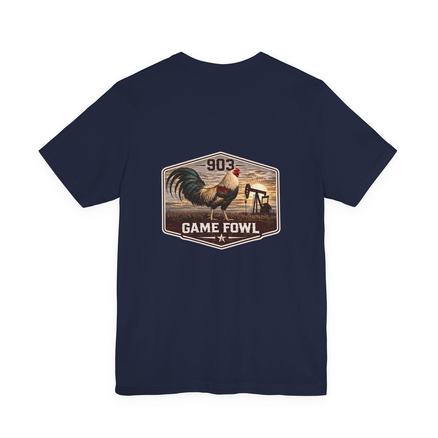 Game Fowl Rooster Tee — 903 Oilfield Rustic Joe