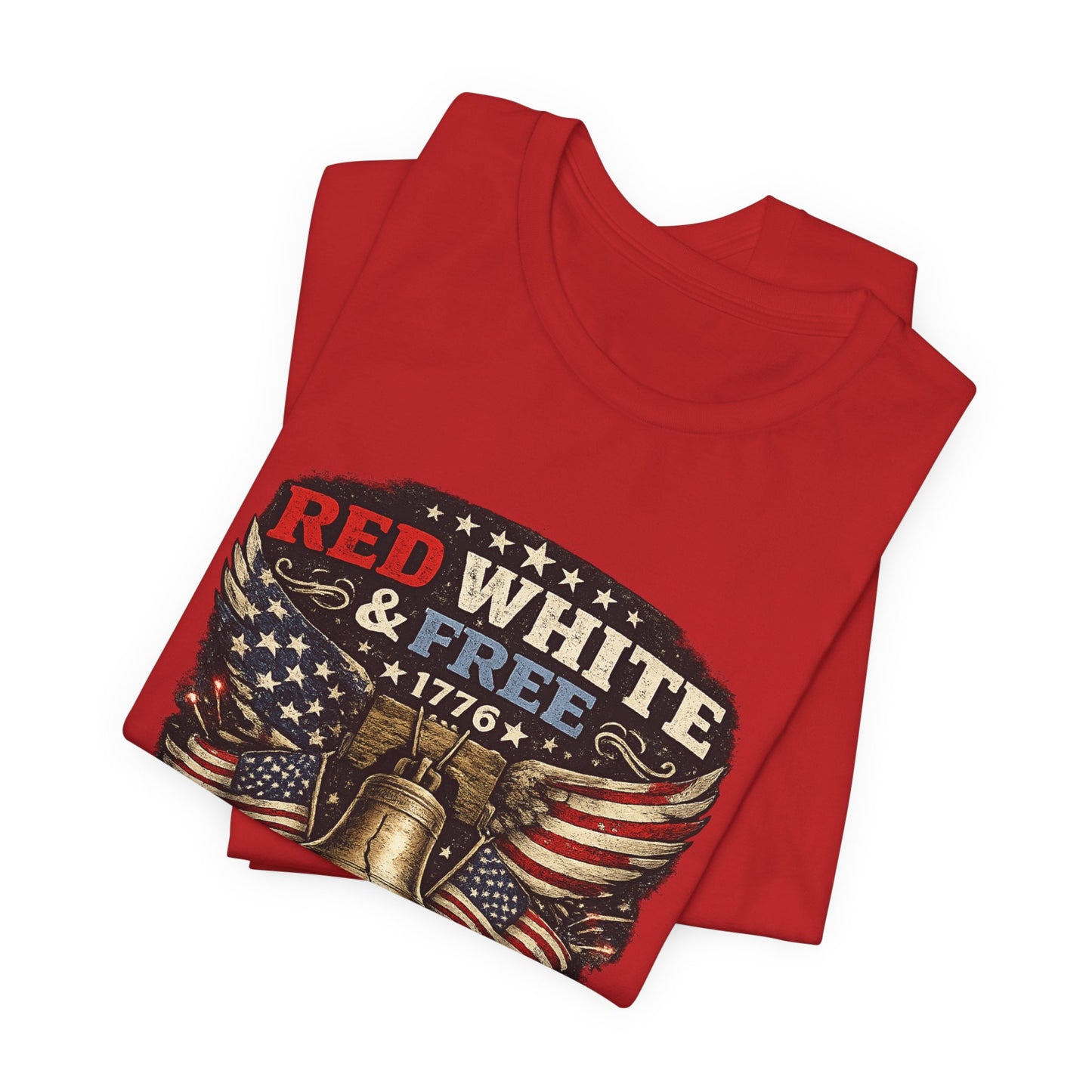 Red White & Free 250th Birthday Tee