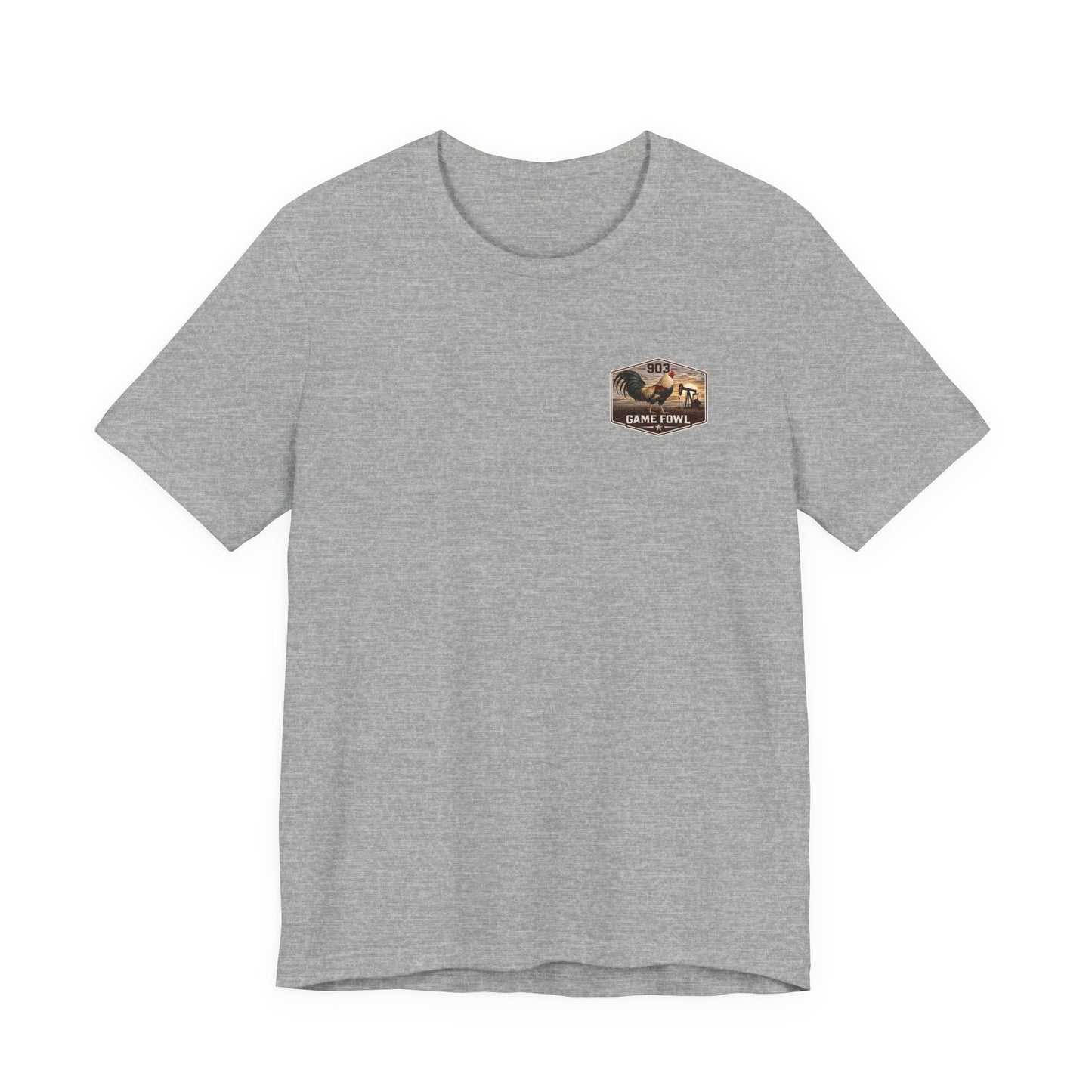 Game Fowl Rooster Tee — 903 Oilfield Rustic Joe