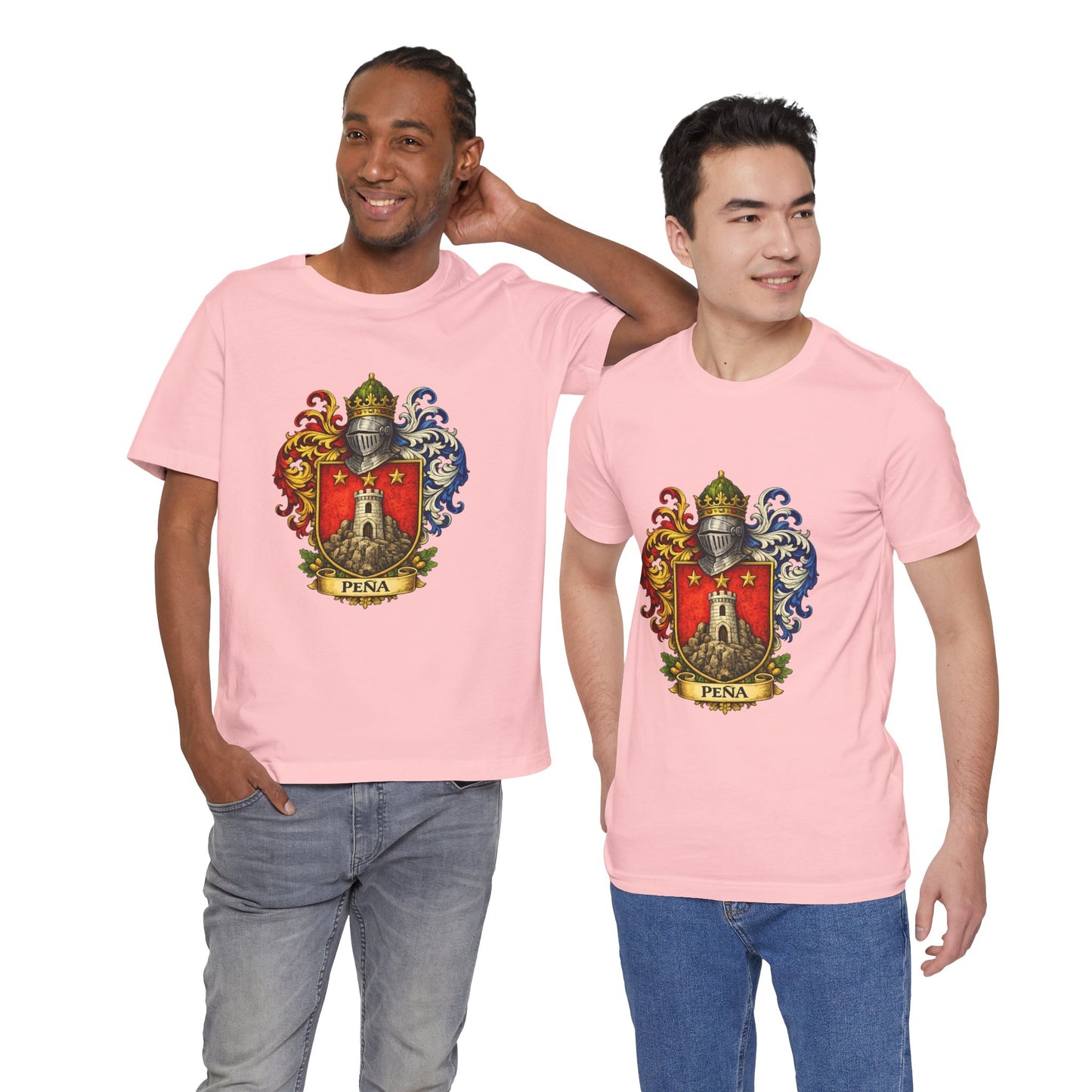 Pena Family Crest T‑Shirt — Heraldic Coat of Arms Tee
