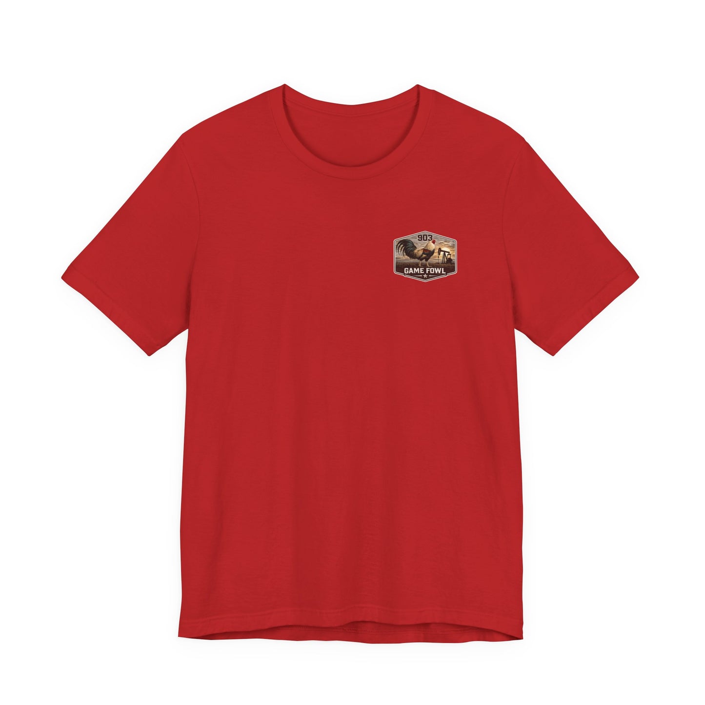 Game Fowl Rooster Tee — 903 Oilfield Rustic Joe