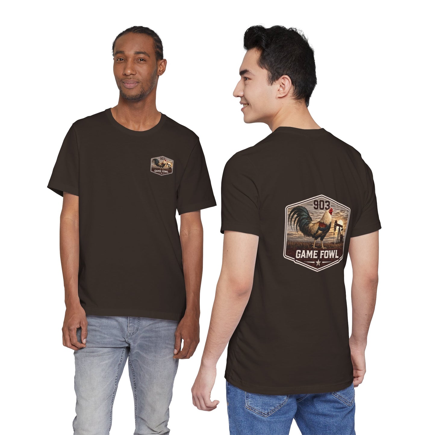 Game Fowl Rooster Tee — 903 Oilfield Rustic Joe