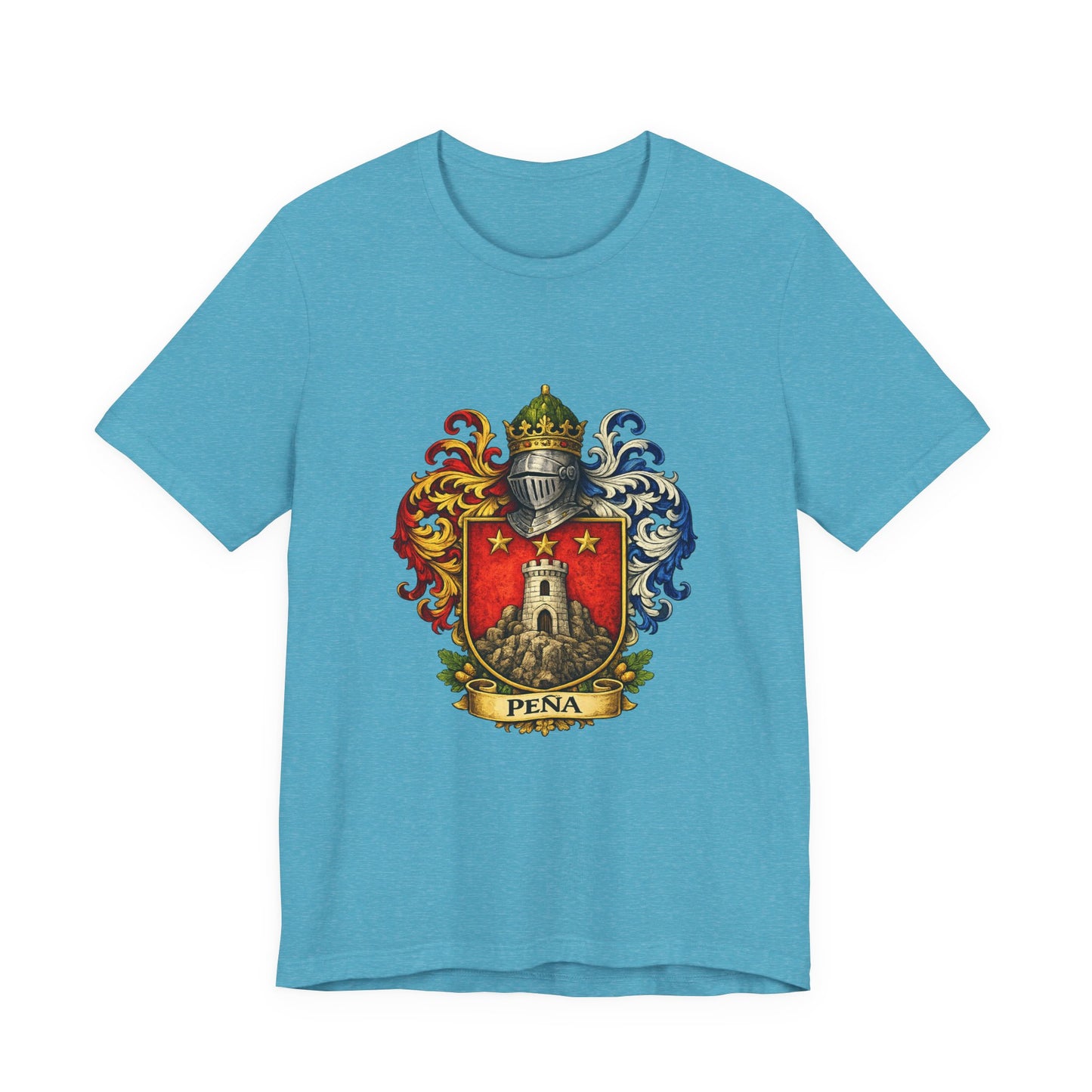 Pena Family Crest T‑Shirt — Heraldic Coat of Arms Tee