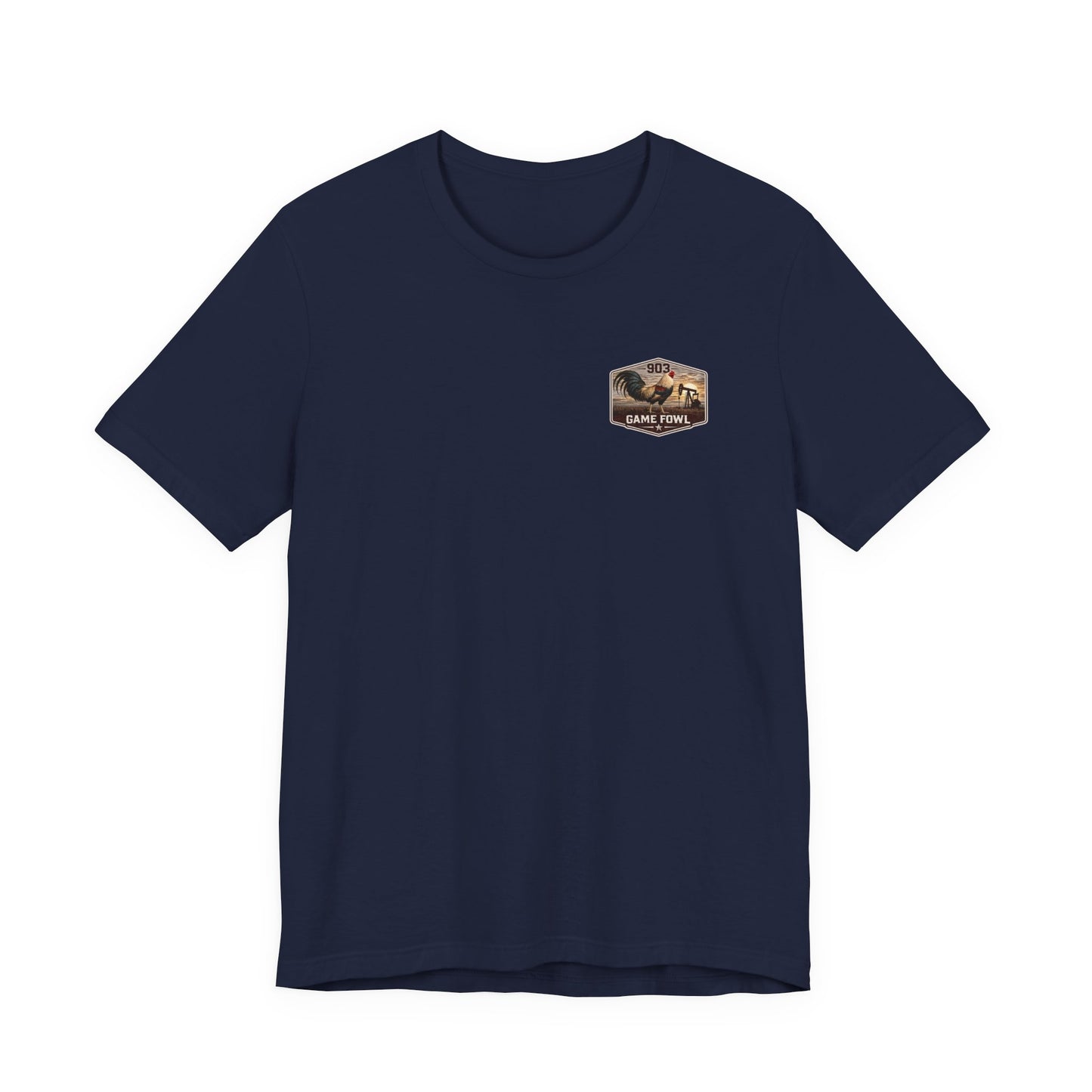 Game Fowl Rooster Tee — 903 Oilfield Rustic Joe