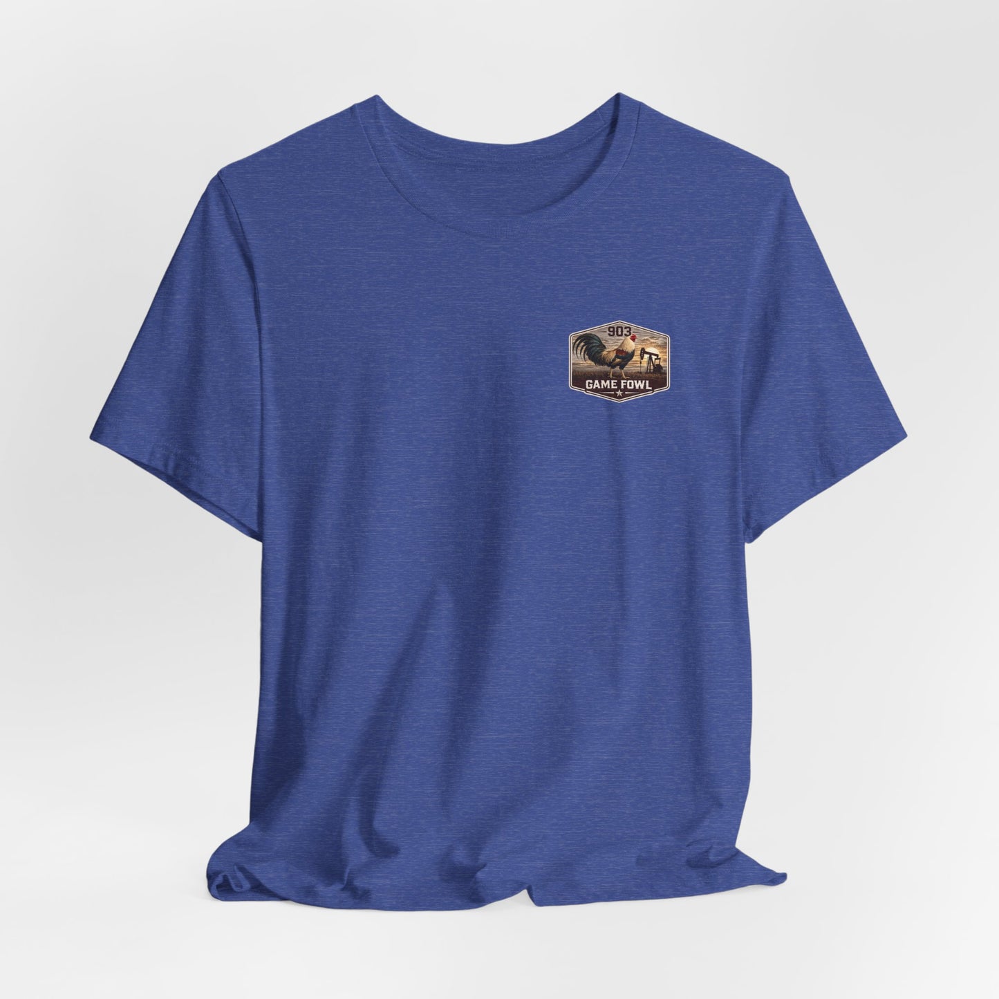 Game Fowl Rooster Tee — 903 Oilfield Rustic Joe