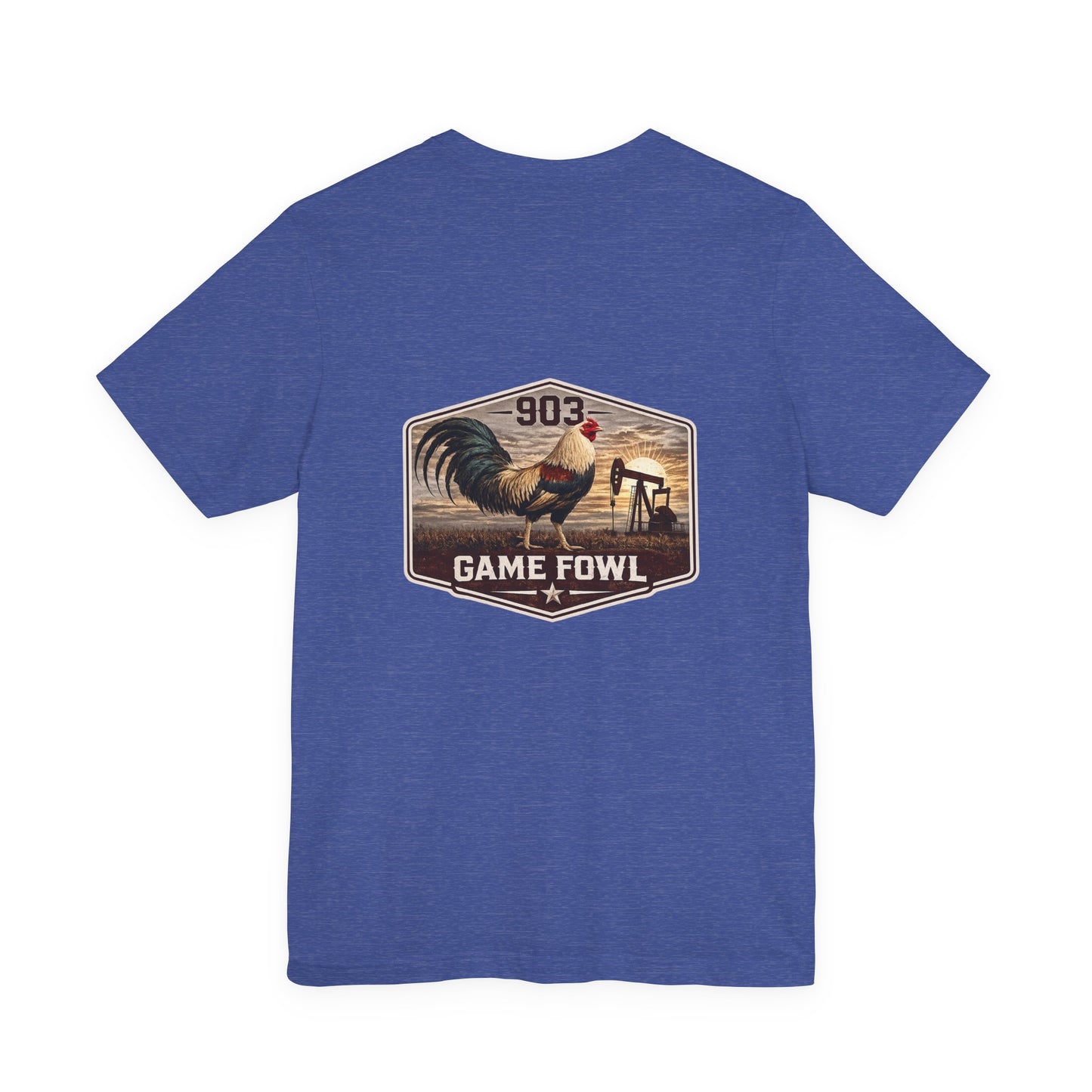 Game Fowl Rooster Tee — 903 Oilfield Rustic Joe