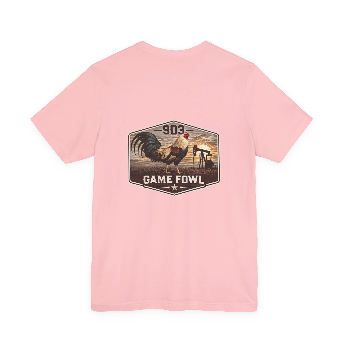Game Fowl Rooster Tee — 903 Oilfield Rustic Joe