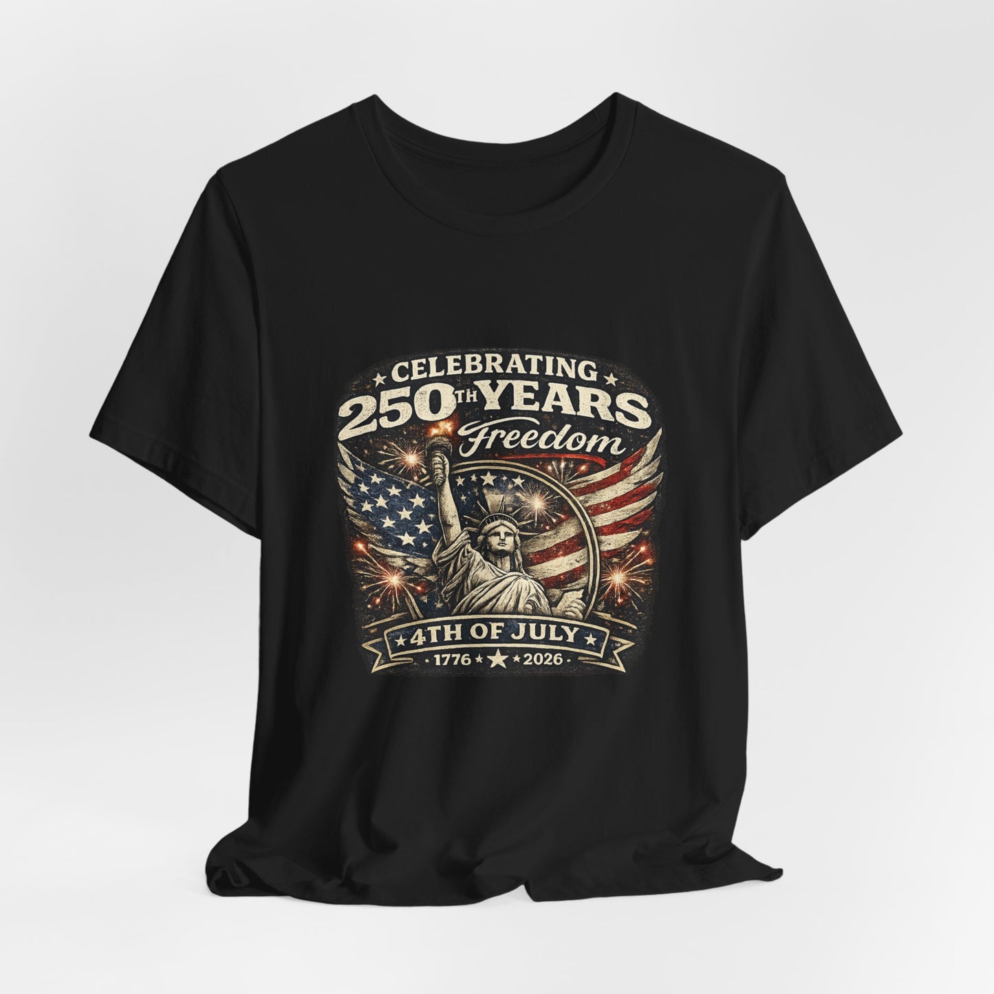 4th of July Statue of Liberty Tee – Celebrating 250 Years of Freedom