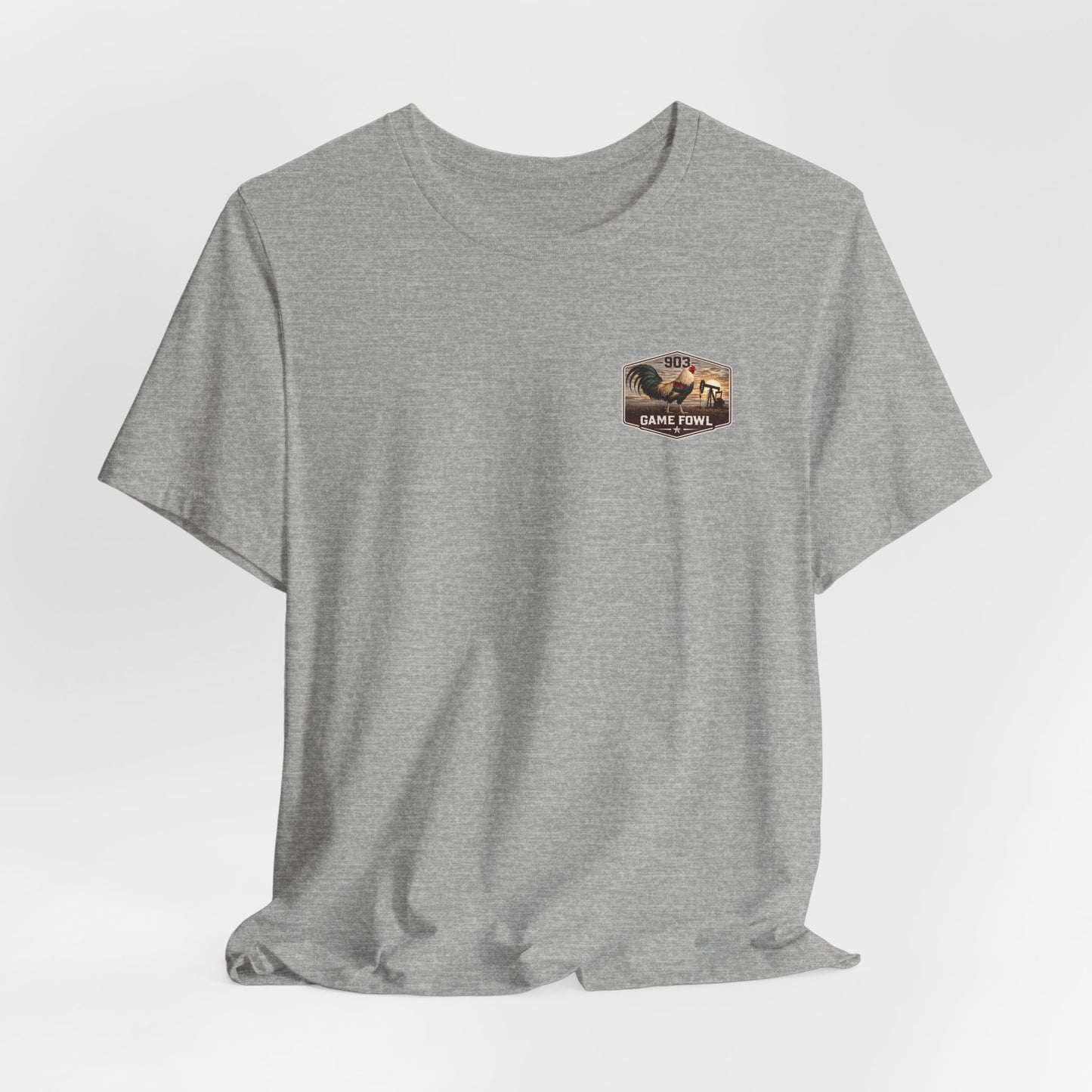 Game Fowl Rooster Tee — 903 Oilfield Rustic Joe