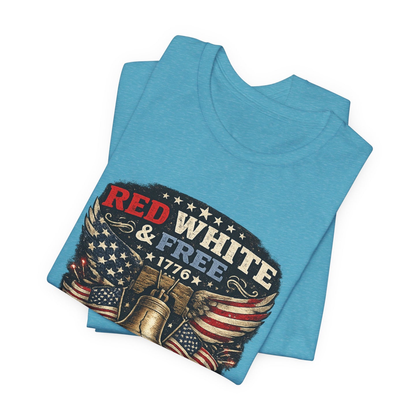 Red White & Free 250th Birthday Tee