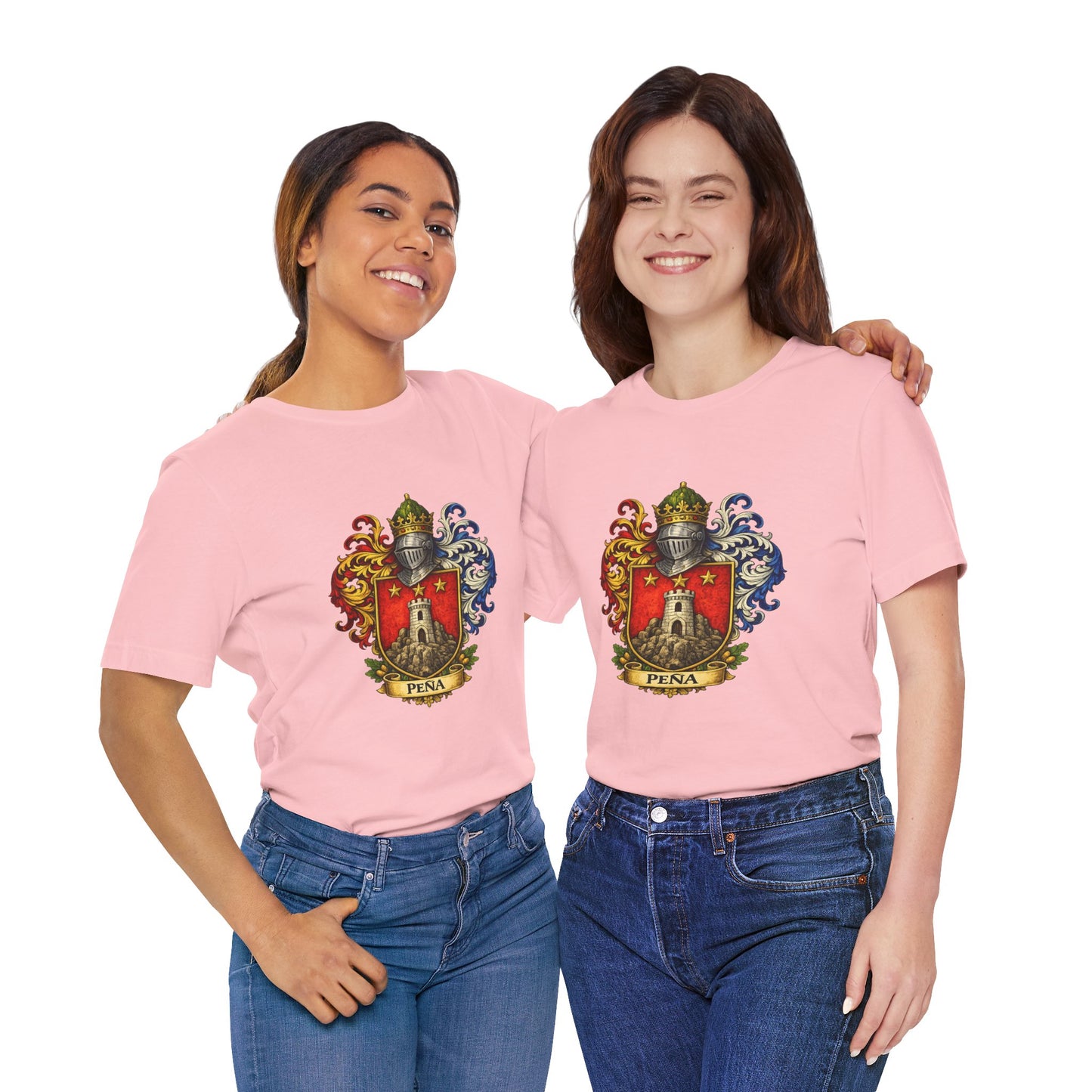 Pena Family Crest T‑Shirt — Heraldic Coat of Arms Tee