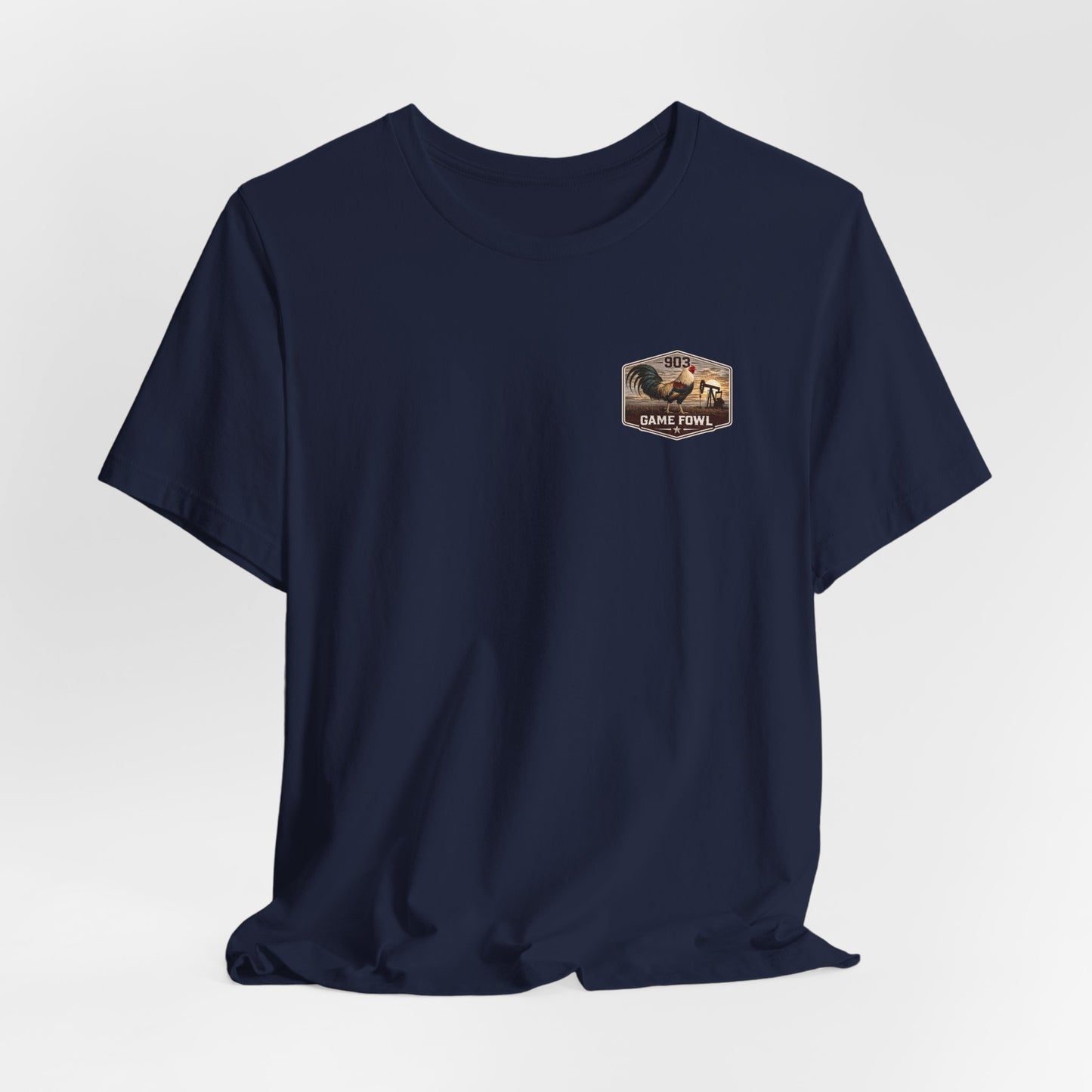 Game Fowl Rooster Tee — 903 Oilfield Rustic Joe