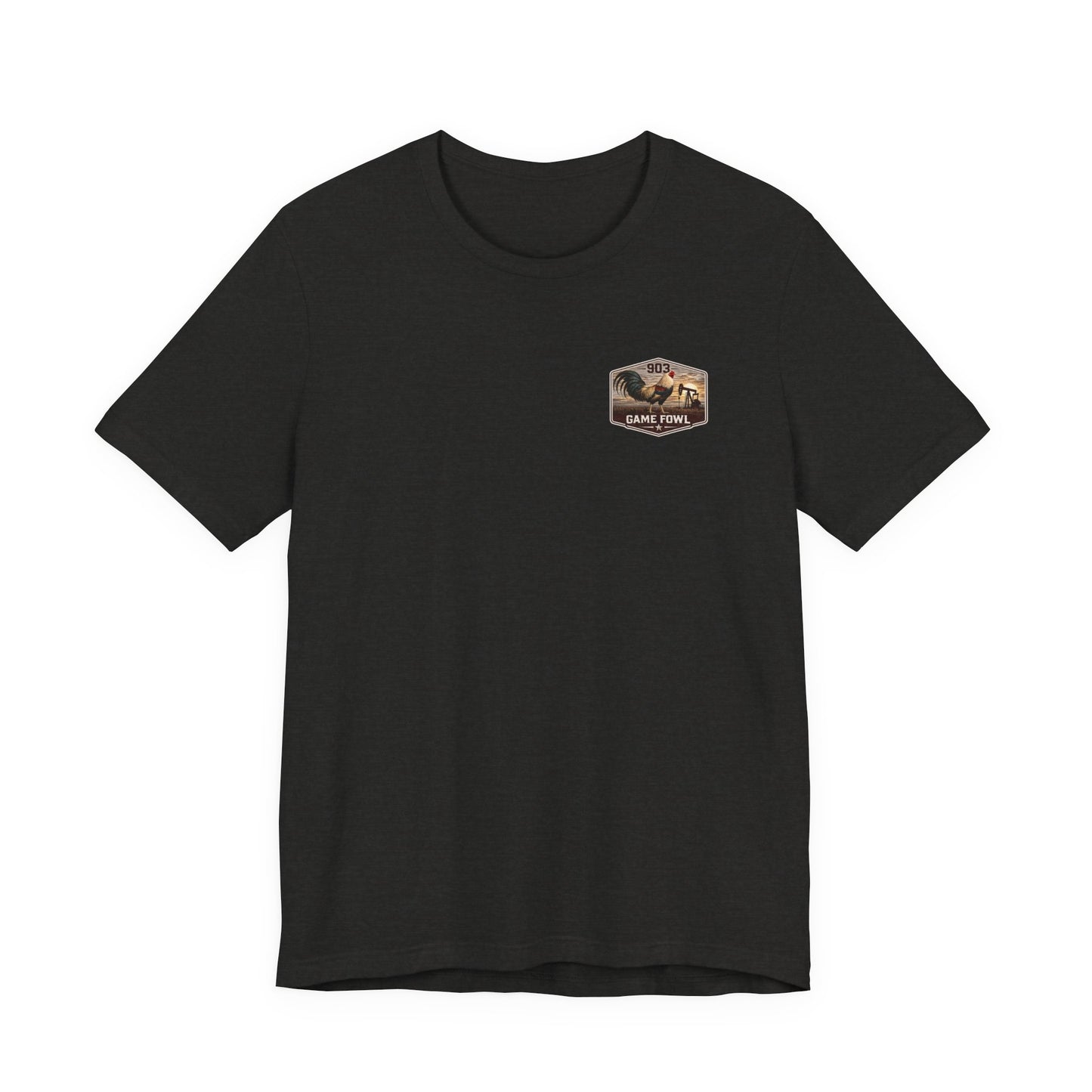 Game Fowl Rooster Tee — 903 Oilfield Rustic Joe