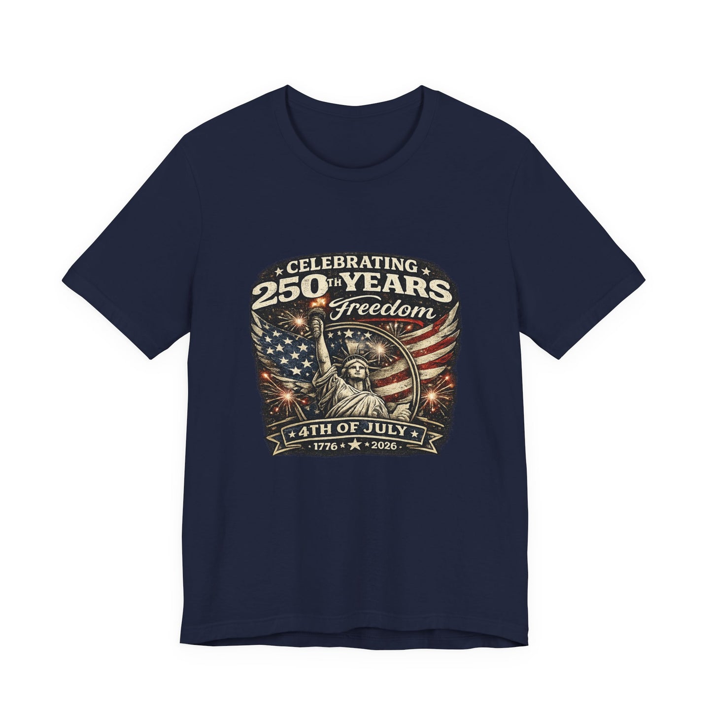 4th of July Statue of Liberty Tee – Celebrating 250 Years of Freedom